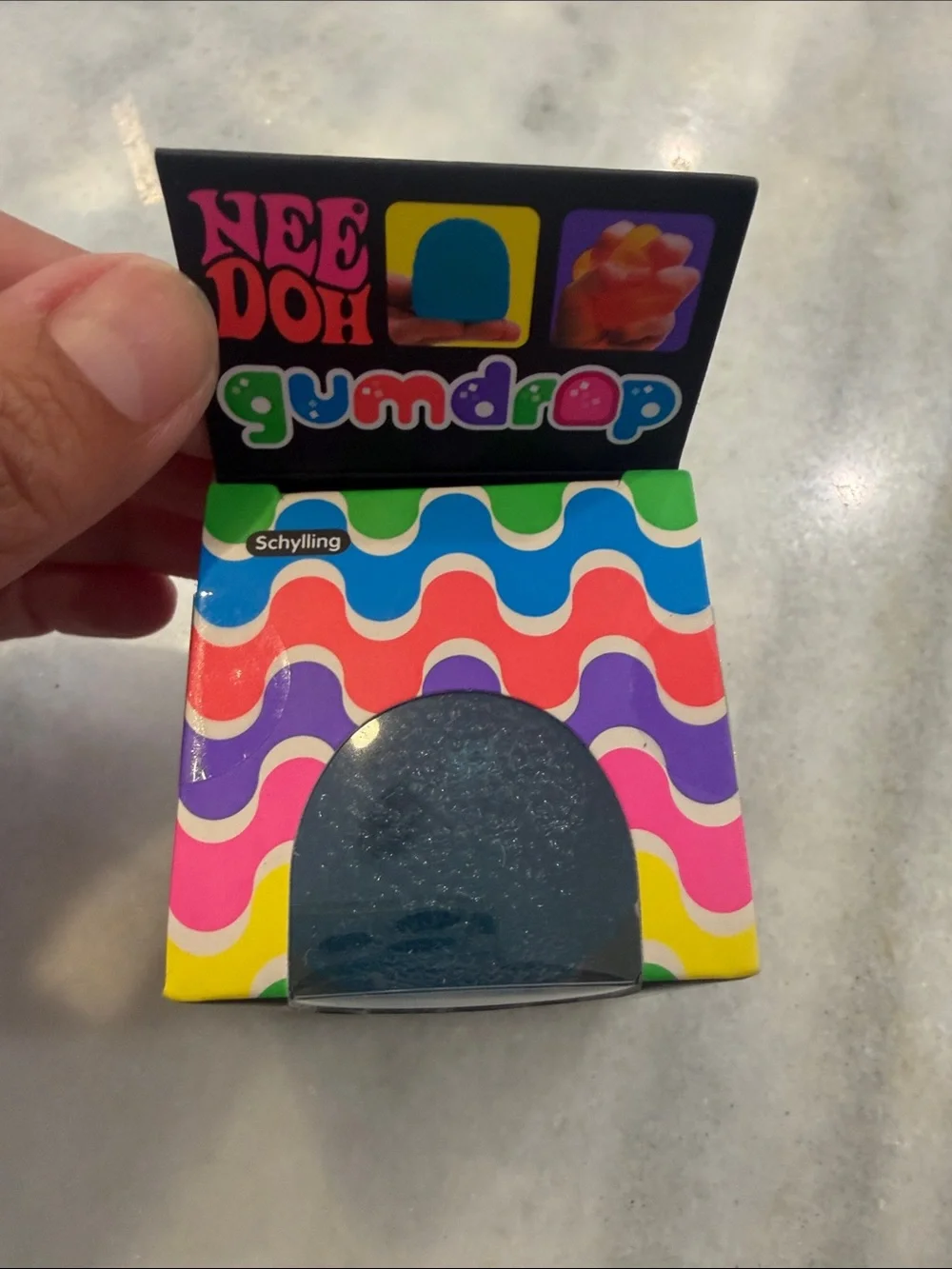 Needoh Gumdrop Super Solid Squish! Kids Sensory Toy - Blue